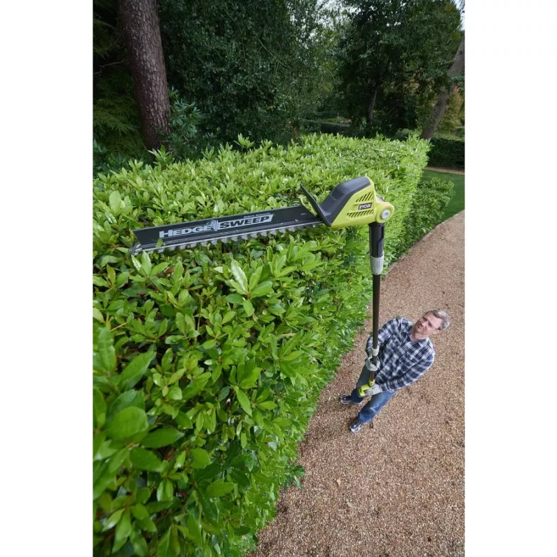 Ryobi ONE+ OPT1845 18 V accu telescopische heggenschaar, 45 cm dubbel mes, 1350 spm, zonder accu