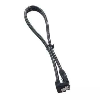 ModMesh Right Angle SATA 3 kabel 30 cm - carbon - kabel - digitaal/data (CM-CAB-RSAT-N30KC-R)