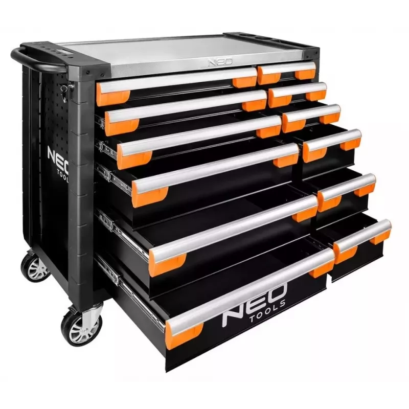 Gereedschapskast NEO tools PRO 12 laden 84-225, robuuste opbergruimte van staal voor gereedschap