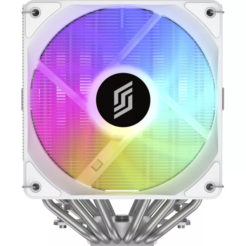 CPU-koeler Silentware Titan RGB White, dual-tower luchtkoeler, 265 W TDP, 2× 120 mm PWM ARGB-ventilator