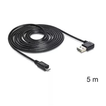 USB-kabel DeLOCK USB 2.0 5m USB A Micro-USB B zwart
