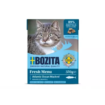 Bozita MET MAKREEL – STUKJES IN GELEI