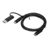 Lenovo 4X90U90618 USB-kabel USB 3.2 Gen 1 (3.1 Gen 1) 1 m USB A/USB C USB C Zwart