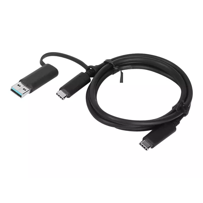Lenovo 4X90U90618 USB-kabel USB 3.2 Gen 1 (3.1 Gen 1) 1 m USB A/USB C USB C Zwart