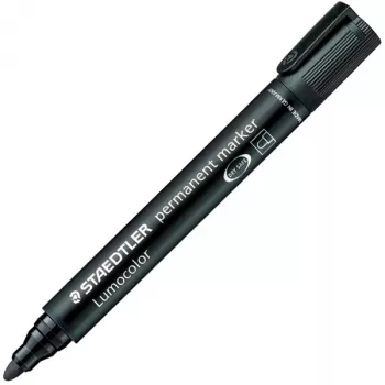 STAEDTLER Lumocolor permanentmarker 352, zwart lijndikte: ca. 2,0 mm, ronde punt, watervast (352-9)