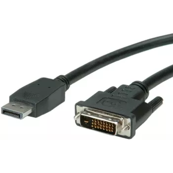 Videokabeladapter VALUE 11.99.5619 1,5 m DisplayPort naar DVI zwart