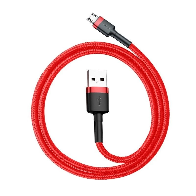USB-kabel Baseus CAMKLF-C09 2m USB A naar Micro-USB B rood