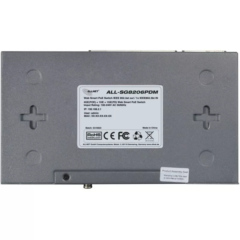 PoE switch ALLNET ALL-SG8206PDM 6-poorts 802.3af/at