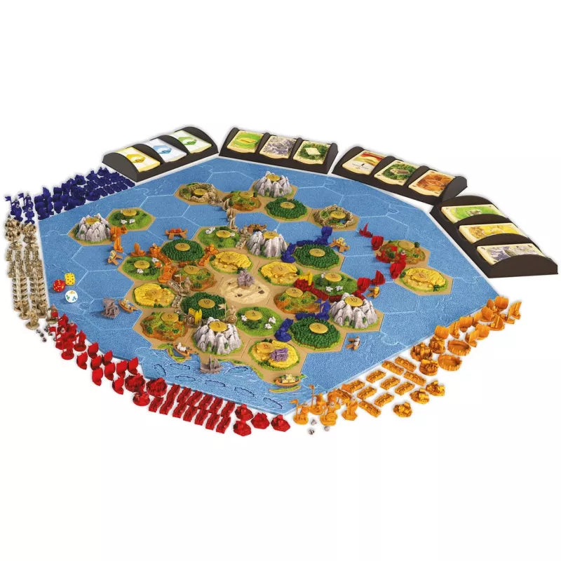 Bordspel Kosmos KOO Catan 3D – Zevaarders + Steden & Ridders uitbreidingsset