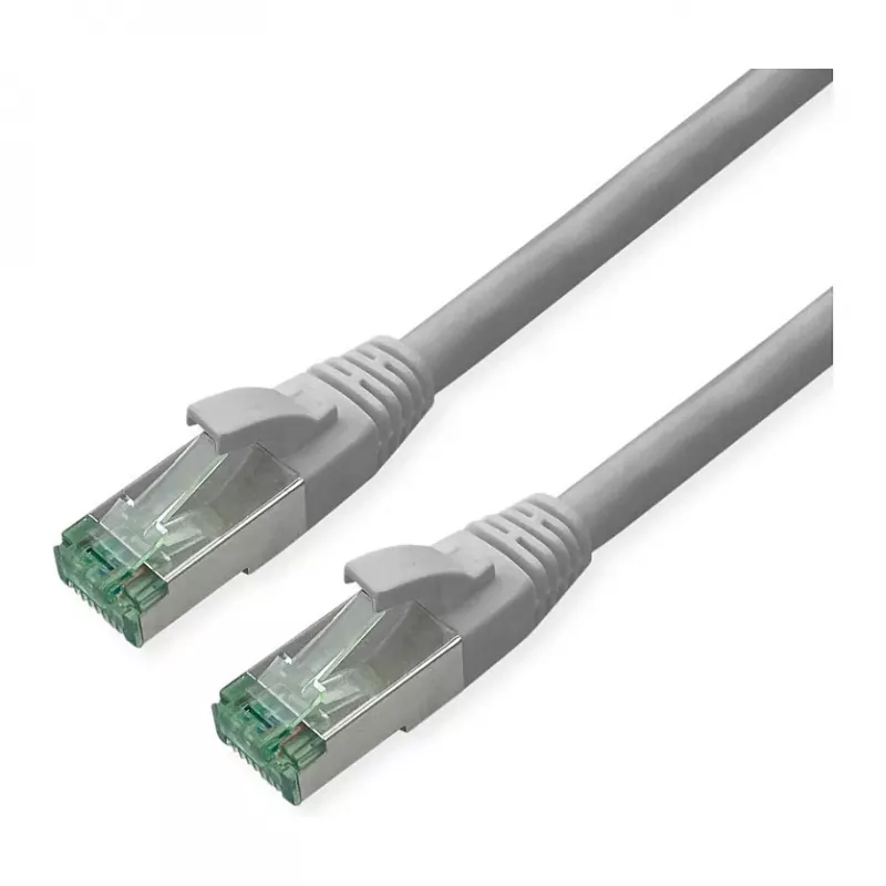 ROLINE RM Patchkabel Cat.6A S/FTP (PiMF), grijs, 0,3 m