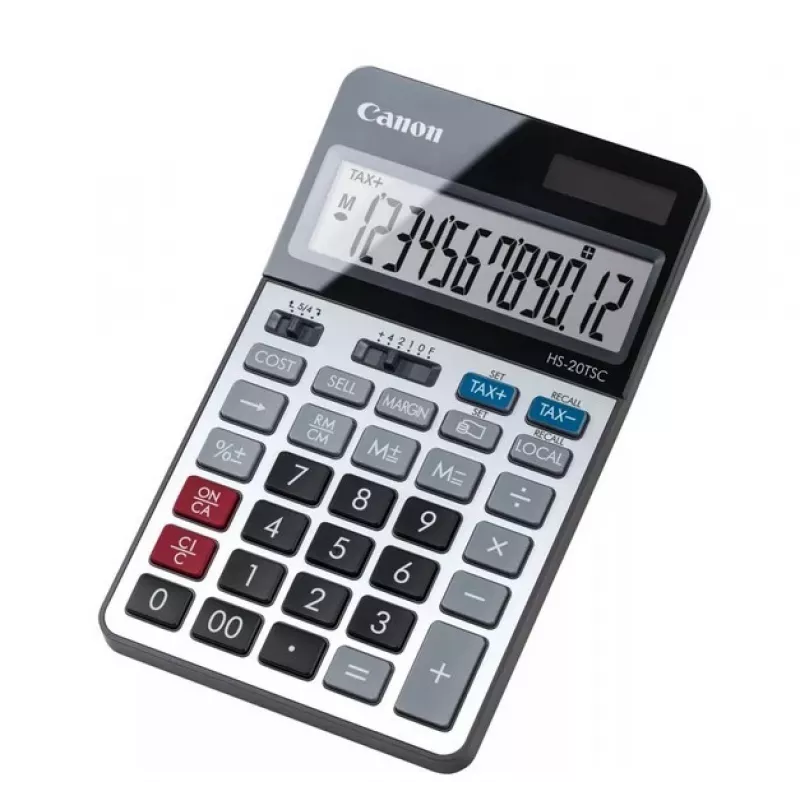 Canon HS-20TSC rekenmachine desktop financieel zwart, zilver