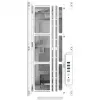 Thermaltake AX500 Grand Tour E-ATX-behuizing met glazen zijpaneel (wit)