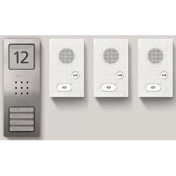Audioset Set CAB 850-3 E/W Basic geborsteld roestvrijstaal (210008744-00)