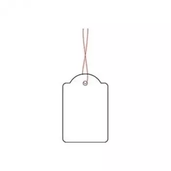 Prijskaartjes met draad HERMA 6918 32x50 mm met rood draad