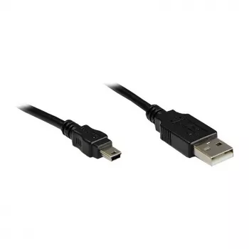 Good Connections USB-kabel 5m stekker A naar mini-B stekker 5-polig