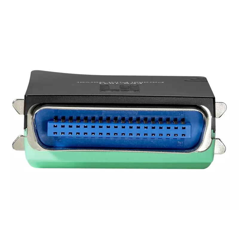 LevelOne parallel-printserver, zwart, groen, activiteit, link, stroom, status, Taiwan, Ethernet LAN, IEEE 802.3, IEEE 802.3u, 10,100 Mbit/s