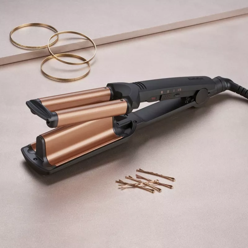 BaByliss Deep Waves krultang Warm Black, oranje 98,4 (2,5 m)