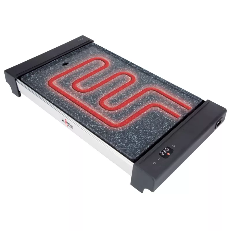 Contactgrill Jata JEGR3000 — rechthoekig 480×320 mm, 2700 W, touchbediening, zwart