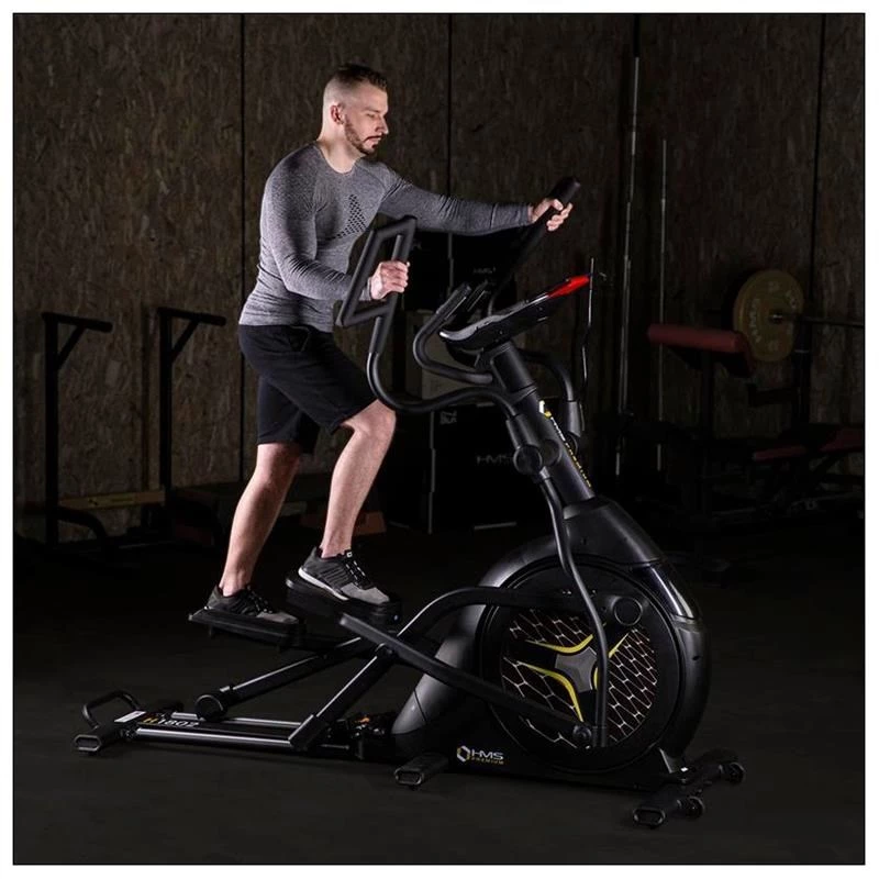 HMS Fitness H1802 elektromagnetische crosstrainer zwart