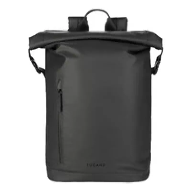 Tucano Rollo BKROL15-BK rugzak voor 15,6-inch laptop / MacBook Pro 16 inch (40,6 cm), waterafstotend, zwart