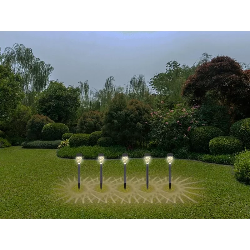 Set buitenzonnelampen Beper P207ILO050 – 5 waterdichte lampen voor tuin en pad