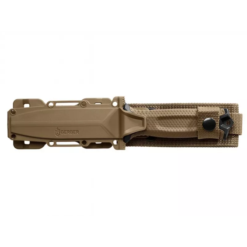 Overlevingsmes GERBER Strongarm Fixed Serrated Coyote
