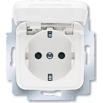BUSCH JAEGER 20 EUKB-214 - CEE 7/3 - 2P+E - wit - 250 V - 16 A - 71 mm