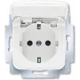 BUSCH JAEGER 20 EUKB-214 - CEE 7/3 - 2P+E - wit - 250 V - 16 A - 71 mm