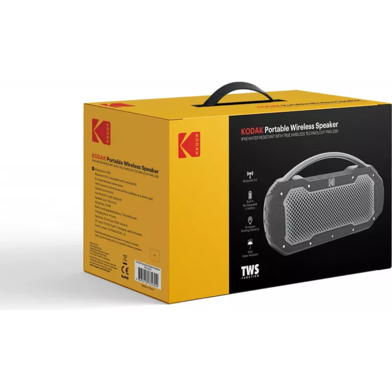 Draagbare luidspreker Kodak PWS-2261, zwart