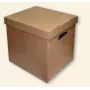 Archiefbox SMLT, 360x290x350mm, bruin, ecologisch, afneembaar deksel