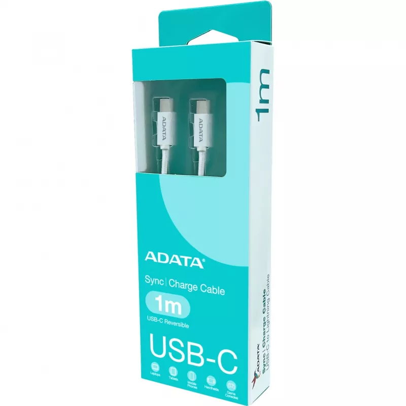 ADATA CACC-100PN-WH USB-kabel USB 2.0 1 m USB-C wit