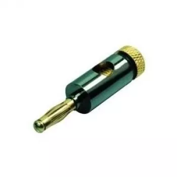 Shiverpeaks Banaanstekker metaal 6mm zwart