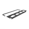 Delock 88195 D-type 19" patchpaneel met 4 platen 86 x 86 mm, 4 poorten, 2U, zwart