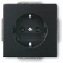 Contactdoos CEE 7/3 2P+E 16A 250V zwart — Busch‑Jaeger 20 EUCKS-885