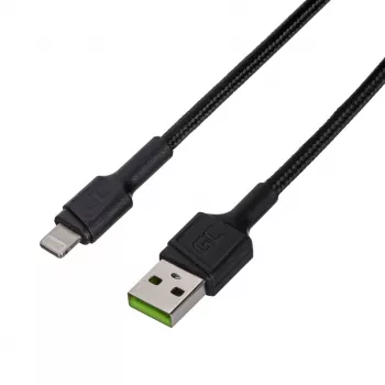 Green Cell KABGC24 Lightning-kabel 0.3 m zwart
