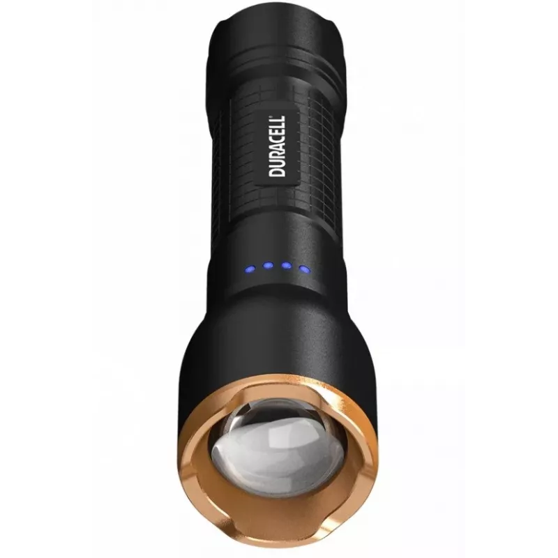 Zaklamp Duracell DF2500R — zwart, oplaadbare handlamp