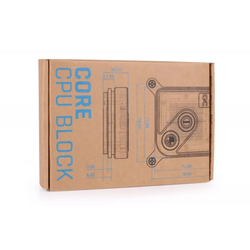 Alphacool Core 1 Black 13443 CPU-waterblock, socket 1700/1851/AM4/AM5, zwart