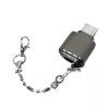 USB-C naar microSD-kaartlezer als sleutelhanger