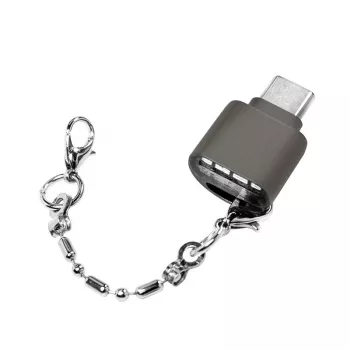 USB-C naar microSD-kaartlezer als sleutelhanger