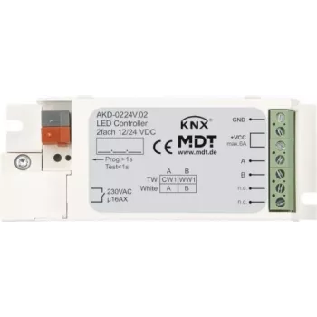 MDT AKD-0224V.02 LED-controller 2-kanaals, voor witte strips (AKD-0224V.02)