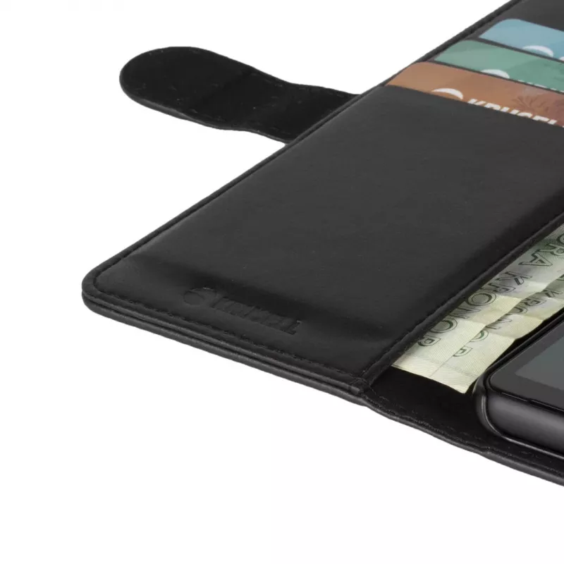 Phone wallet Krusell voor Apple iPhone 12 Pro Max – zwart, folio-etui met kaartvak