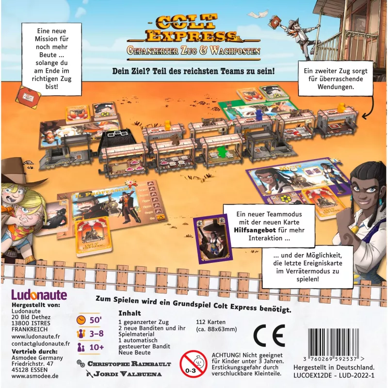 Colt Express - Gepanzerter Zug & Wachposten, bordspel-uitbreiding
