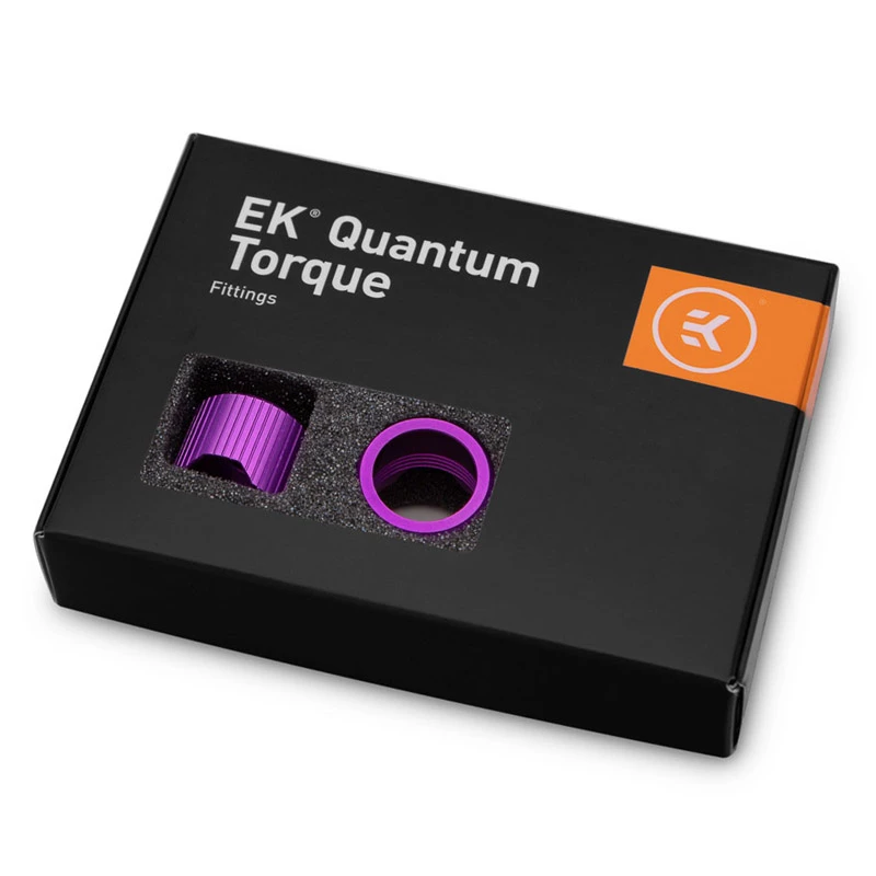 EK Water Blocks EK-Quantum Torque Compressieringen STC 16, Paars, 6-pack