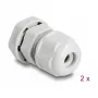 DeLOCK EX kabelwartel M12 grijs 2 stuks polyamide