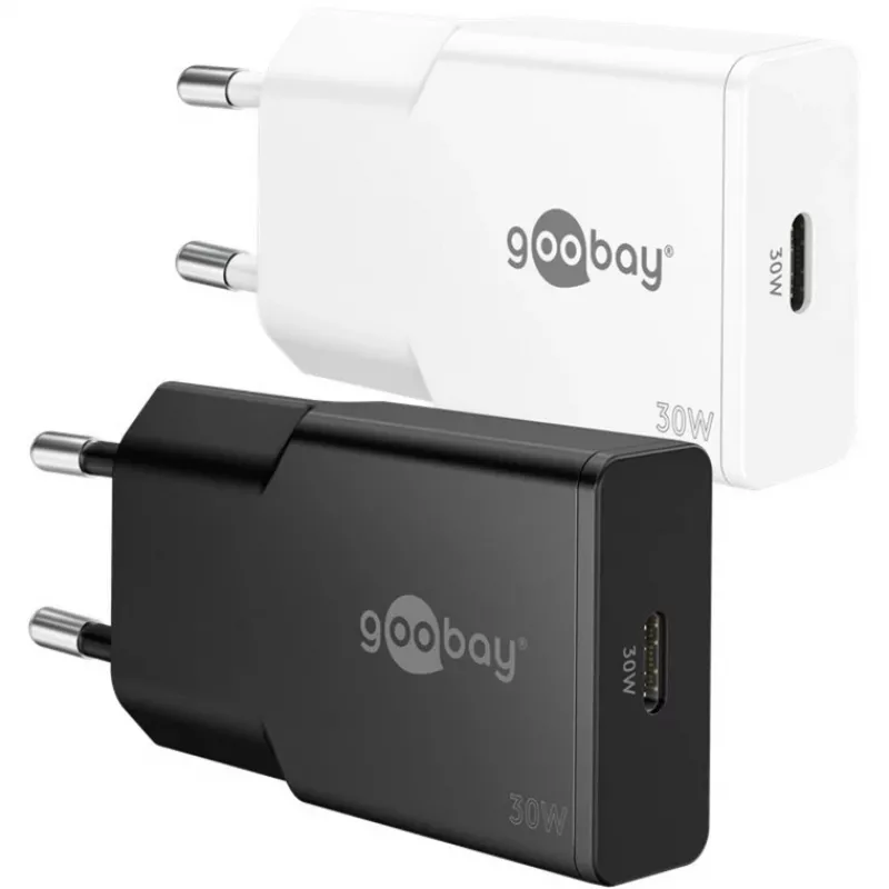 Goobay USB-C™ PD GaN snellader slank (30 W) zwart