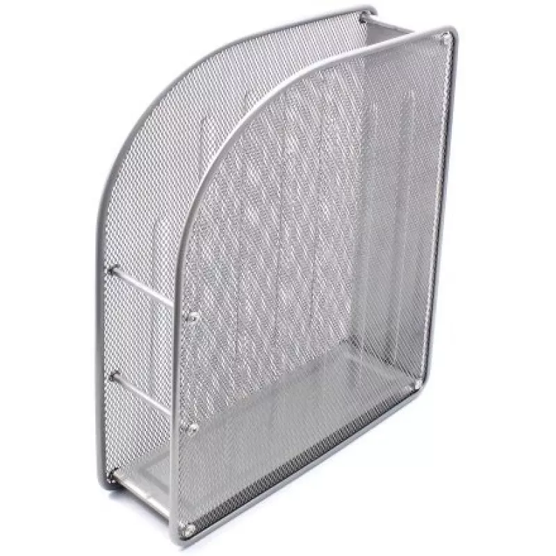 Verticale opberger FORPUS FO30559, geperforeerd plaatstaal, 7 cm hoogte, zilver