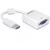 Videokabel-adapter DeLOCK 61766 0,125m VGA DisplayPort wit