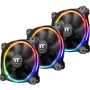 Thermaltake Riing 12 LED RGB Sync Edition CL-F071-PL12SW-A 120 mm behuizingsventilator, 3 stuks, tot 1500 rpm, zwart