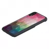 Smartphonehoesje iKins voor iPhone XR — waterbloemen-design, zwart