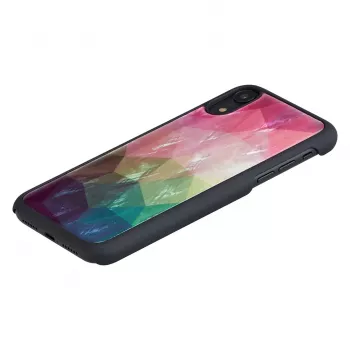 Smartphonehoesje iKins voor iPhone XR — waterbloemen-design, zwart